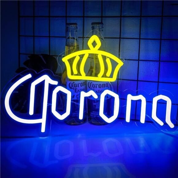 Corona Extra Bar Neon Sign Wall DecorPremium Acrylic Beer Brand LED Light Sign